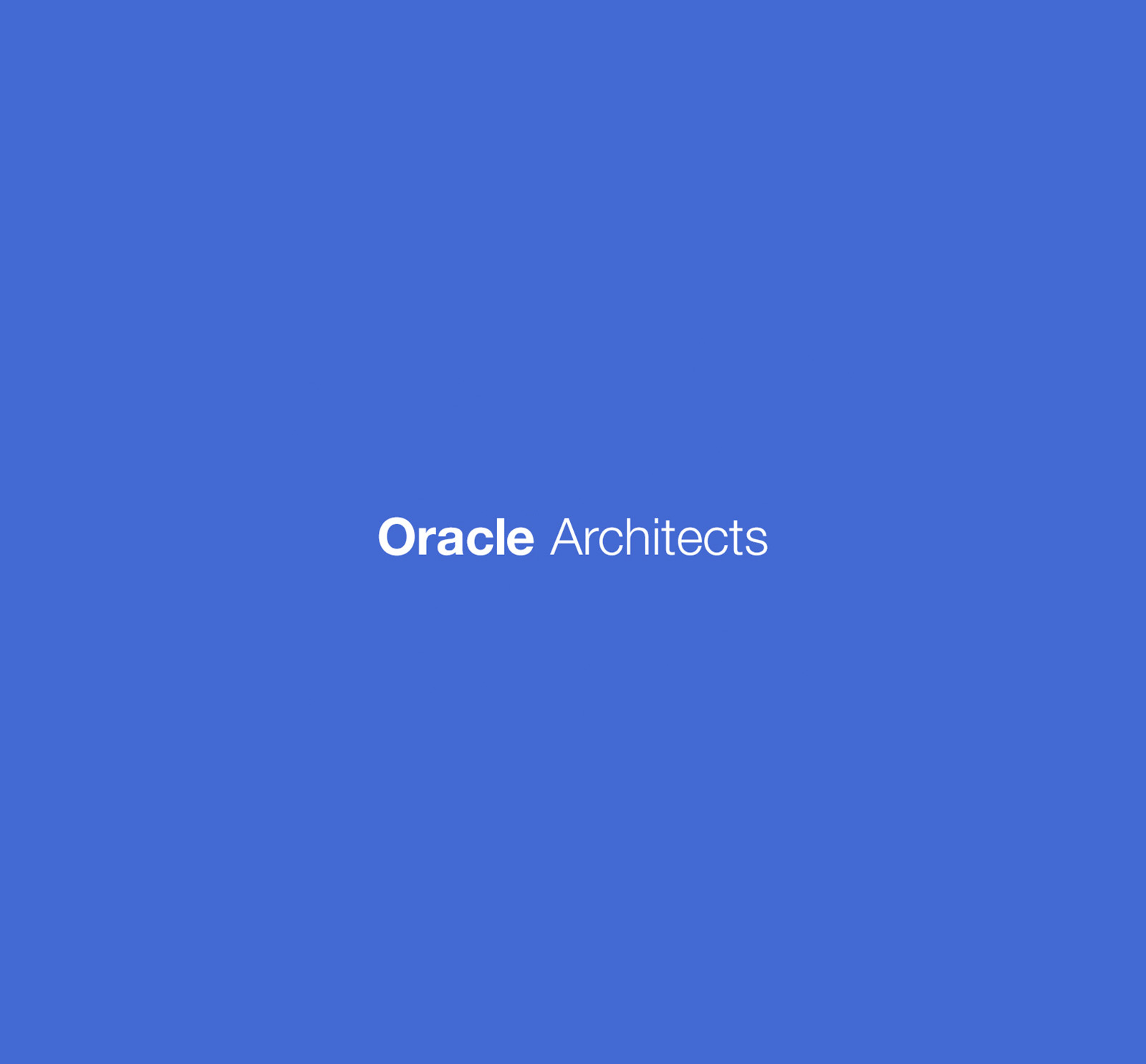 Oracle Architects